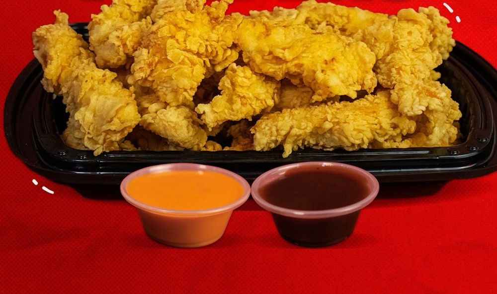 Orden de tenders con dos salsas